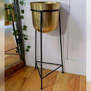 Brass Planter With Stand Gold/Black - Project 62™